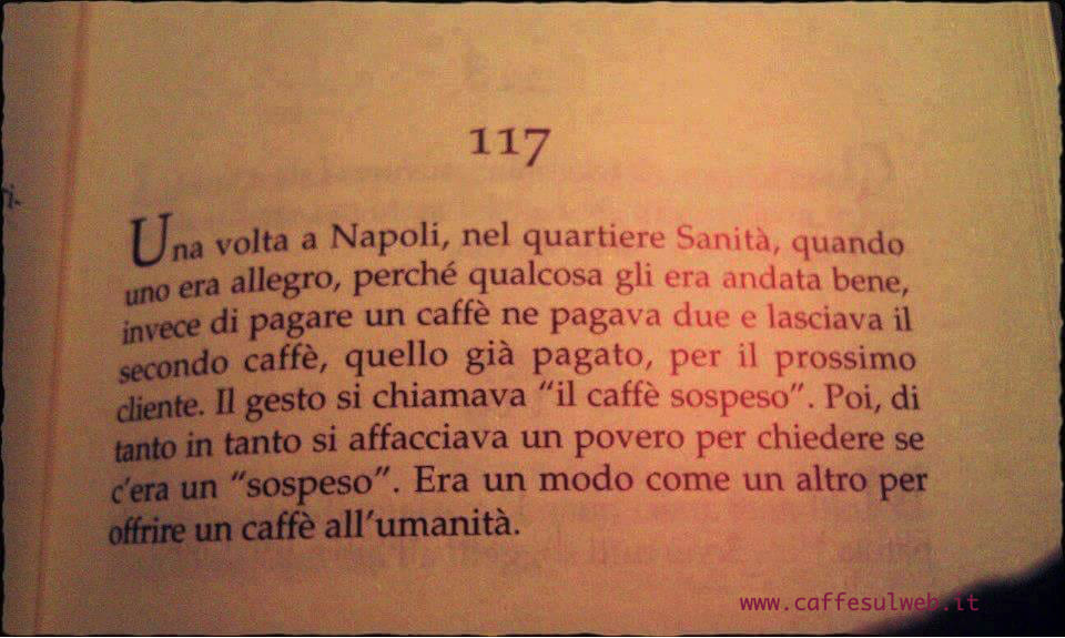 Caffe Sospeso Luciano De Crescenzo Aforisma